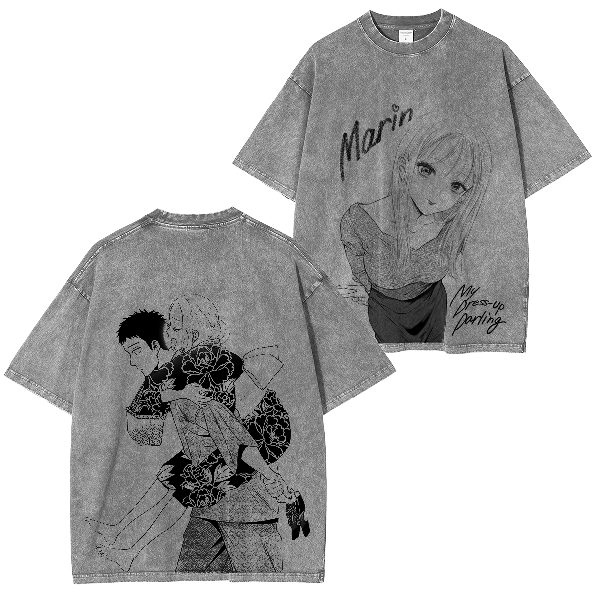 My Dress-Up Darling Anime Vintage Washed T-shirt – AnimesFits