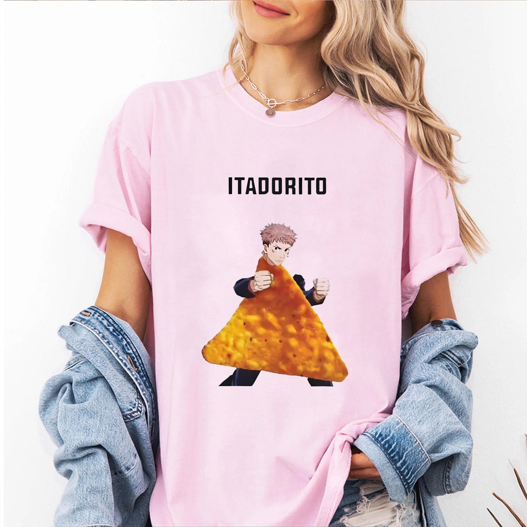 T-shirt/Col Ras Du Cou/Sweat À Capuche Oversize Itadorito Jujutsu Kaisen