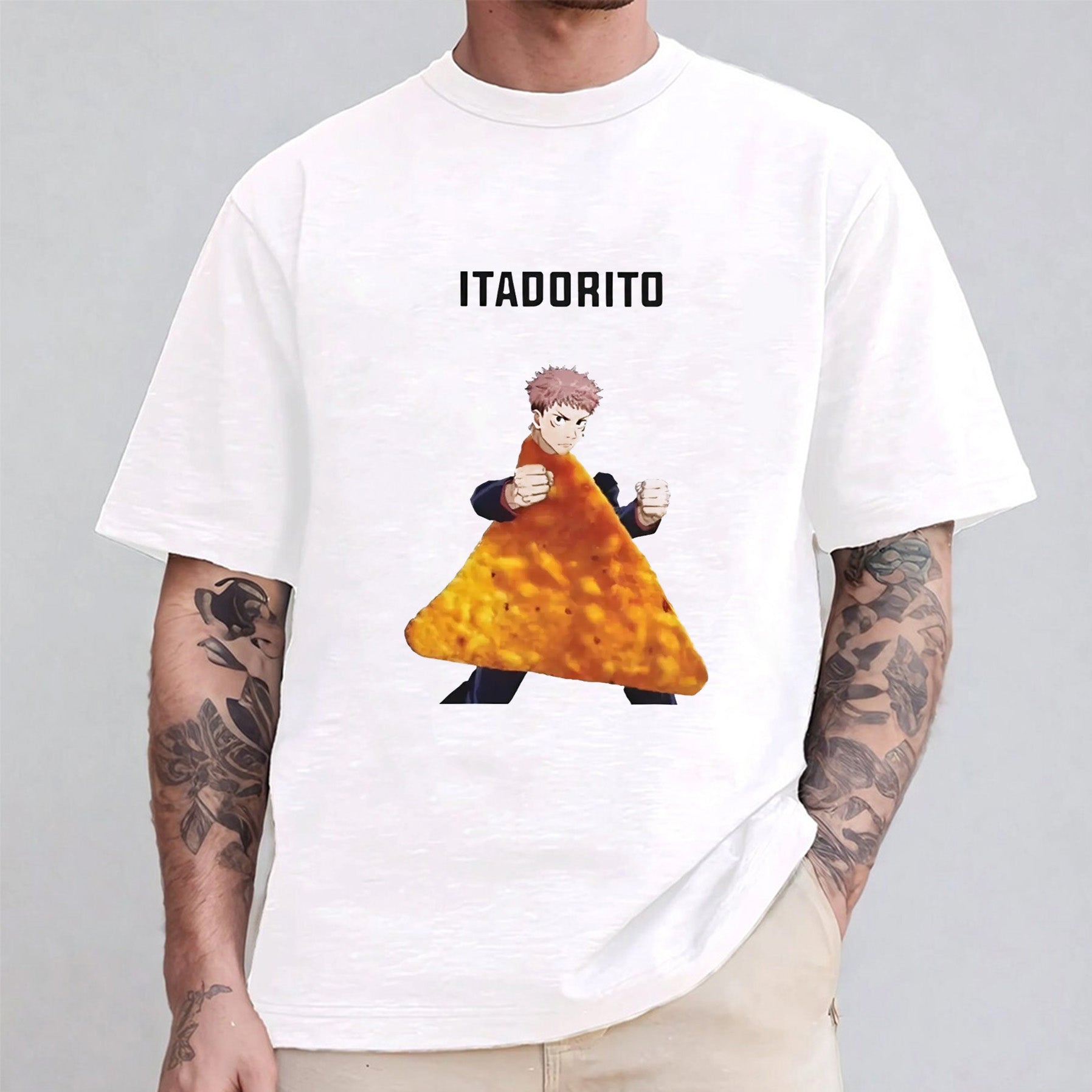 T-shirt/Col Ras Du Cou/Sweat À Capuche Oversize Itadorito Jujutsu Kaisen