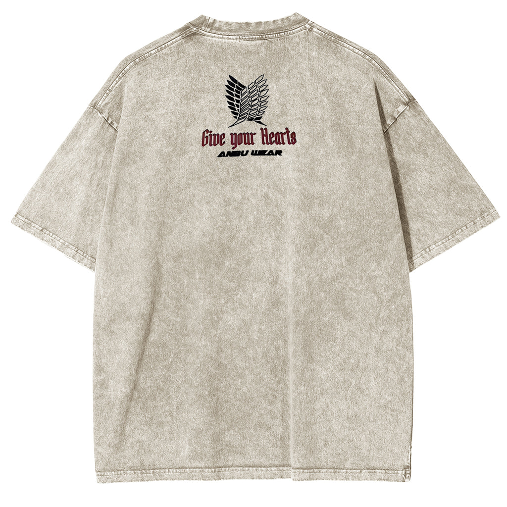 Attack on Titan Levi Ackerman Vintage Washed Unisex T-Shirt