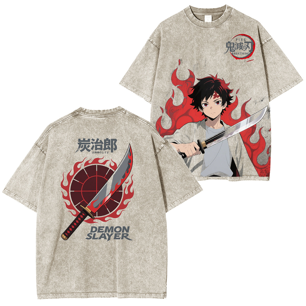 Camisa de anime de Tanjiro Kamado, Demonslayer