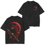 Camiseta Lavada Unisex Vintage de Demon Slayer
