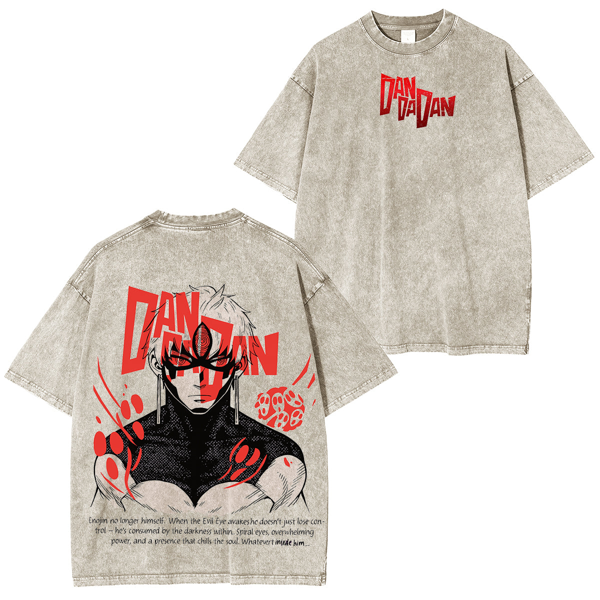 Camiseta lavada unisex Dandadan