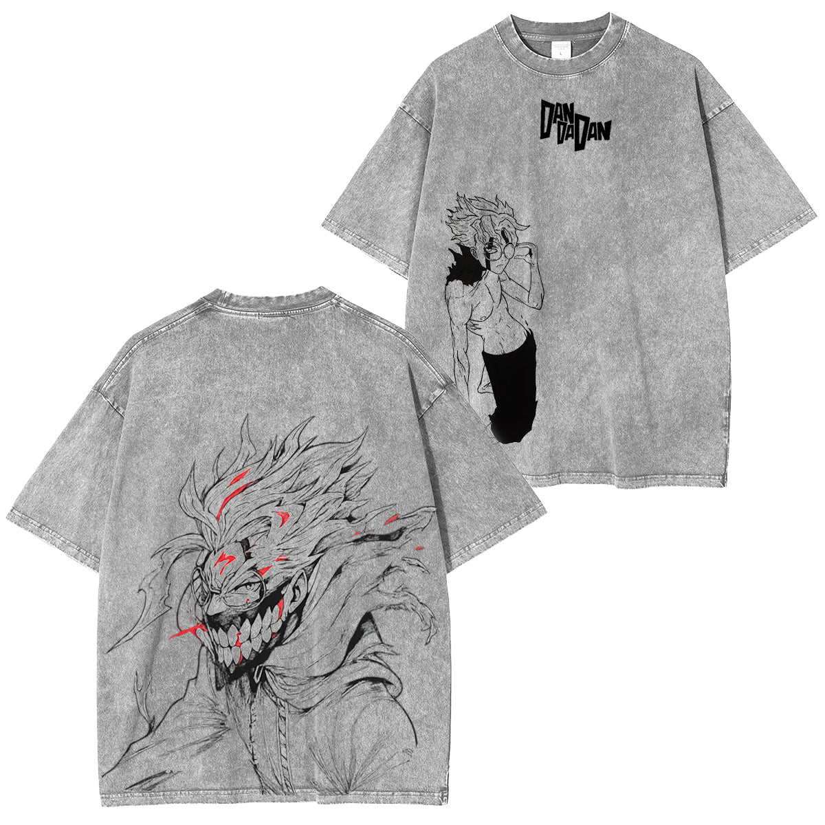 Camiseta Vintage Lavada Unisex OKARUN Dandadan para fans del Anime y Manga