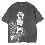 BLEACH-Camiseta vintage de los 90 de Rukia Kuchiki