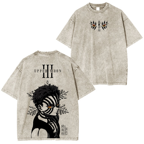 Akaza, Camiseta Vintage de Demon Slayer