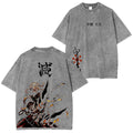 T-shirt unisexe délavé Demon Slayer: Kimetsu no Yaiba