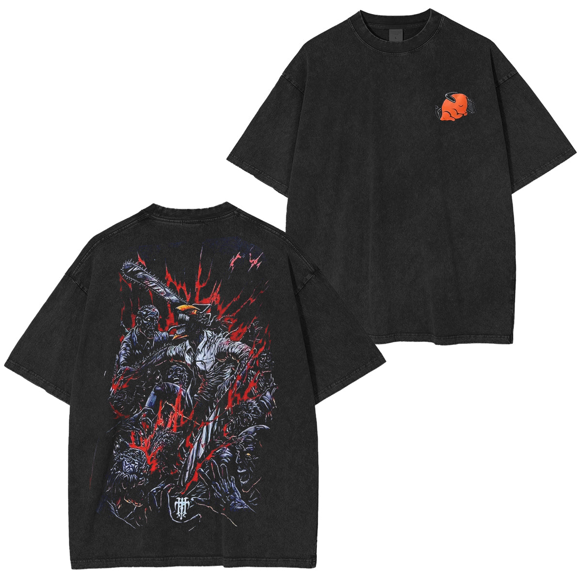 Chainsaw Man Anime Manga Vintage Washed Unisex T-Shirt