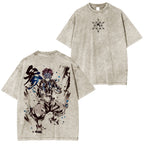 T-shirt/Col ras du cou/Sweat à capuche vintage Akaza Demon Slayer