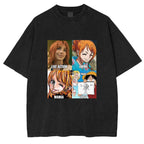 Camiseta/Sudadera/Sudadera con capucha One Piece Vintage Lavada de LUFFY de ACCIÓN REAL