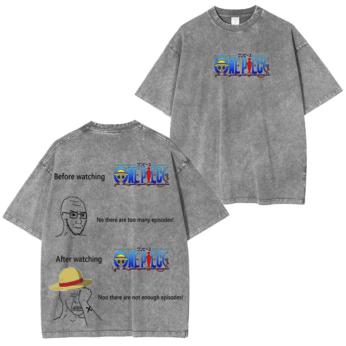 Fun One Piece Vintage Washed T-shirt/Crewneck/Hoodie