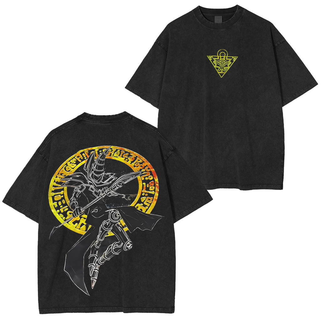 Camiseta unisex vintage lavada "Dark Magician" Yu-Gi-Oh!