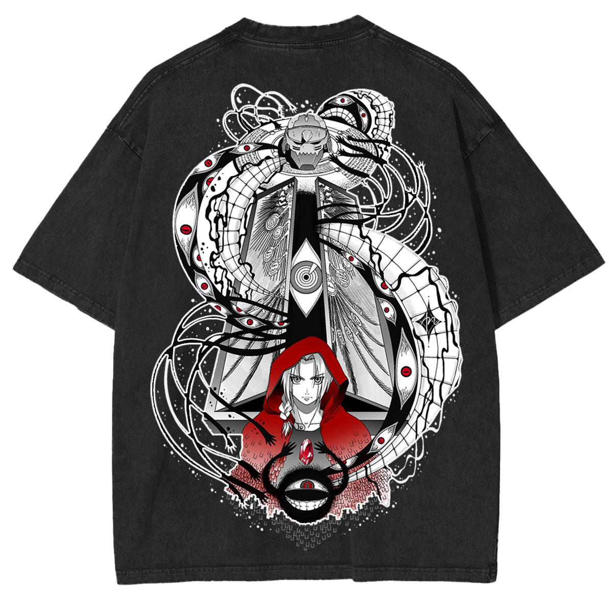 Edward Elric x Alphonse Gate of Truth Oversized Anime T-Shirt
