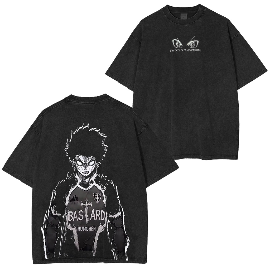 Camiseta unisex lavada estilo vintage Isagi Yoichi Blue Lock
