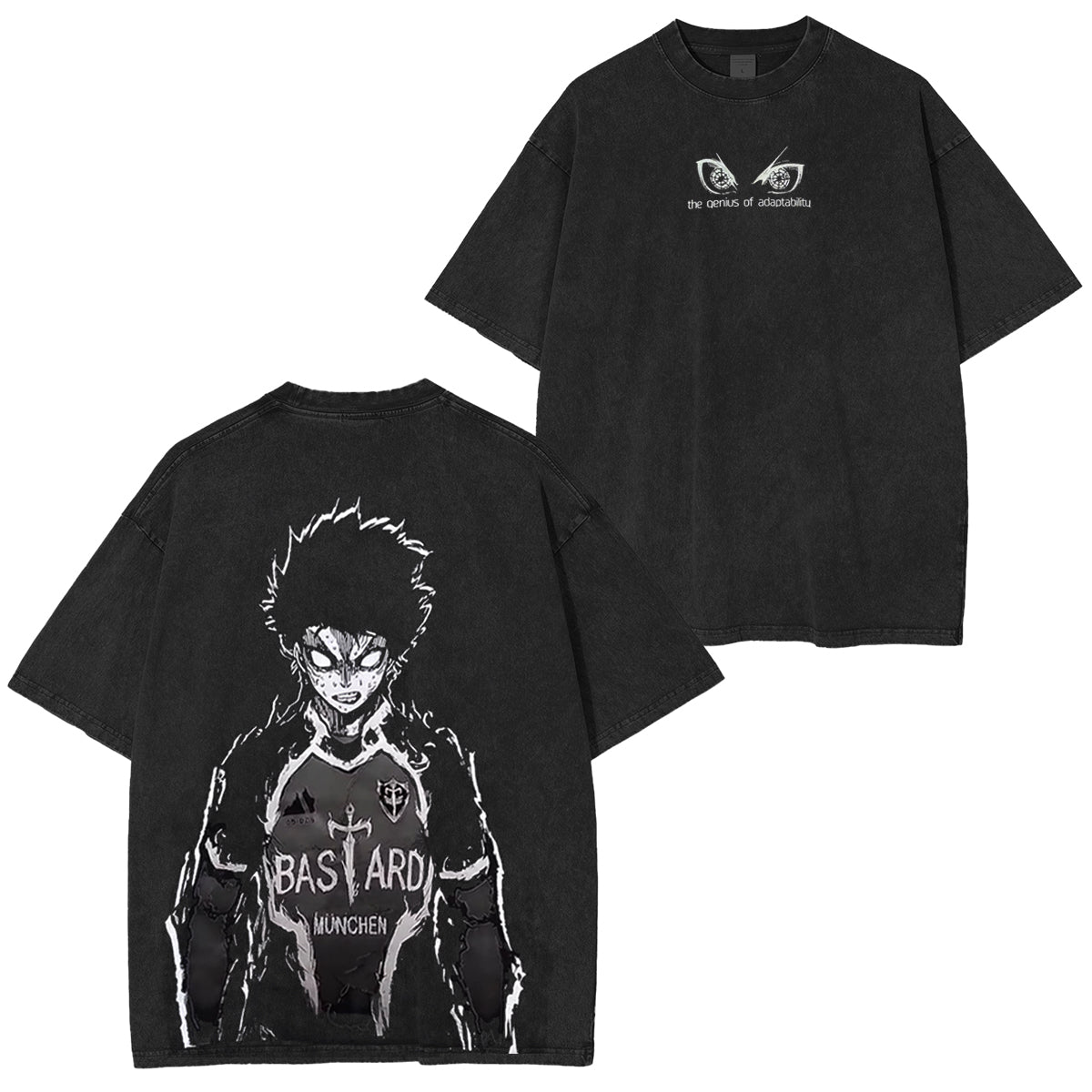 Camiseta unisex lavada estilo vintage Isagi Yoichi Blue Lock