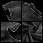 T-shirt unisexe délavé imprimé Solo Leveling