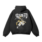 Blade of Thunder Graffiti Streetwear Hoodie Black