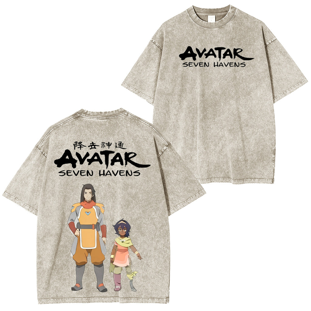 One Punch Man Avatar : T-shirt/Col ras du cou/Sweat à capuche délavé Seven Havens