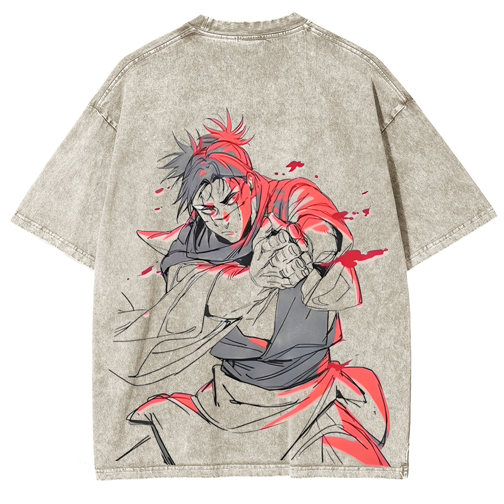 Jujutsu Kaisen Choso - Camiseta Unisex Vintage Lavada con Estampado de Anime JJK Cursed Womb