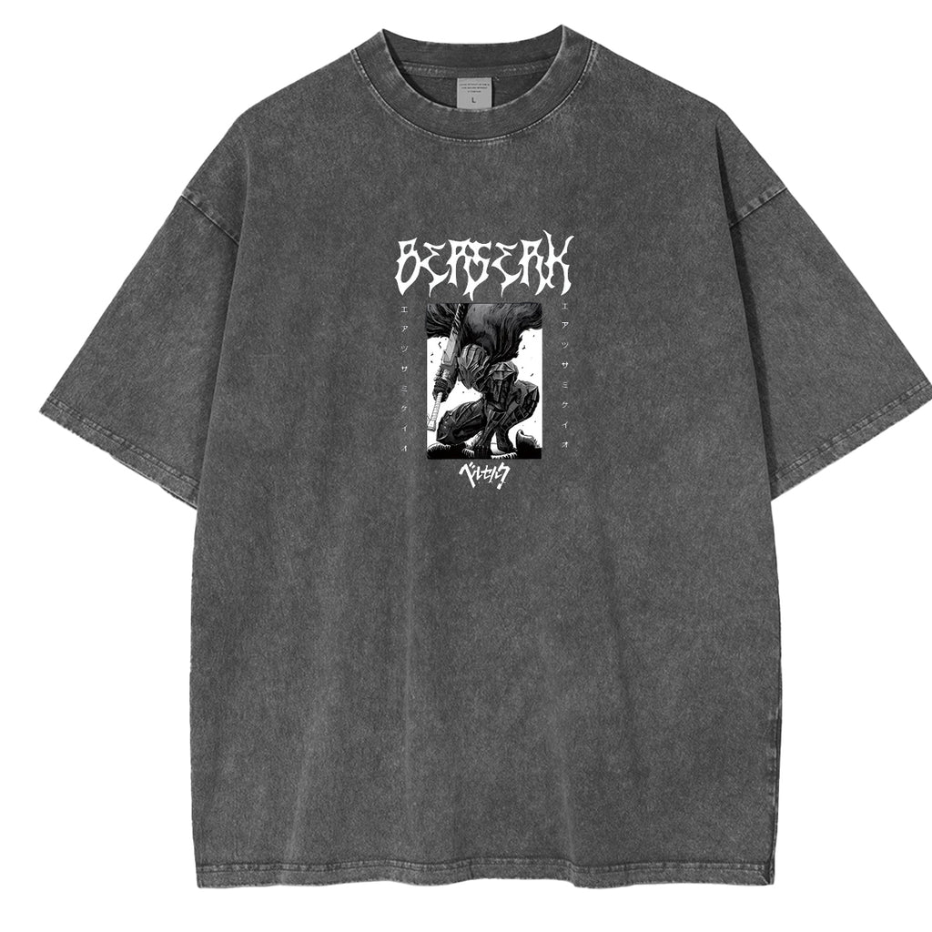 Wolves Berserker Vintage Washed Oversize T-Shirt