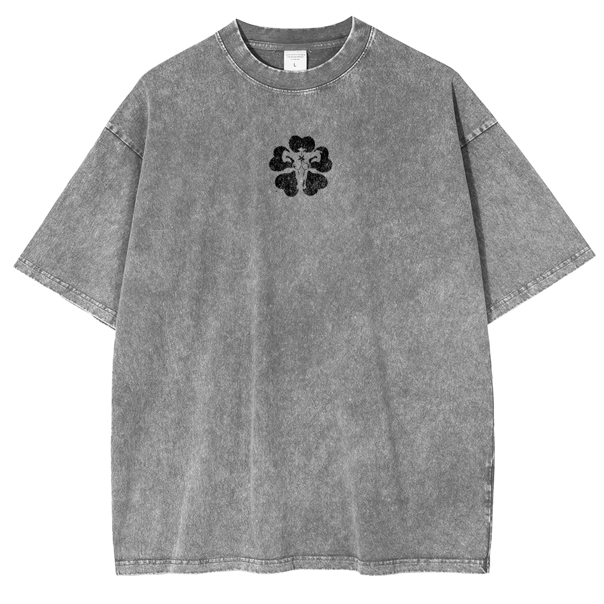 Camiseta Oversize Vintage Lavada "Wolves Berserker"
