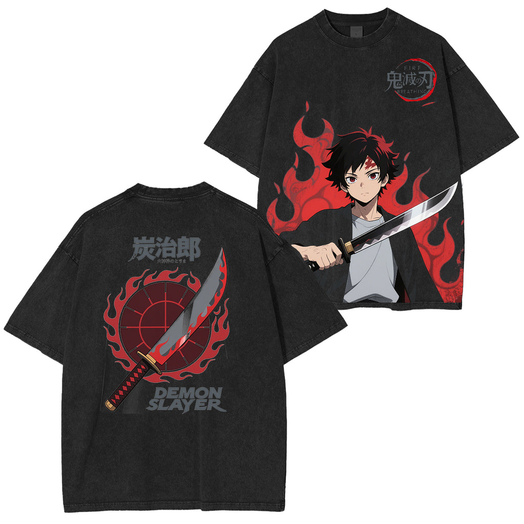 Camisa de anime de Tanjiro Kamado, Demonslayer
