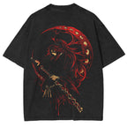 Camiseta Lavada Unisex Vintage de Demon Slayer