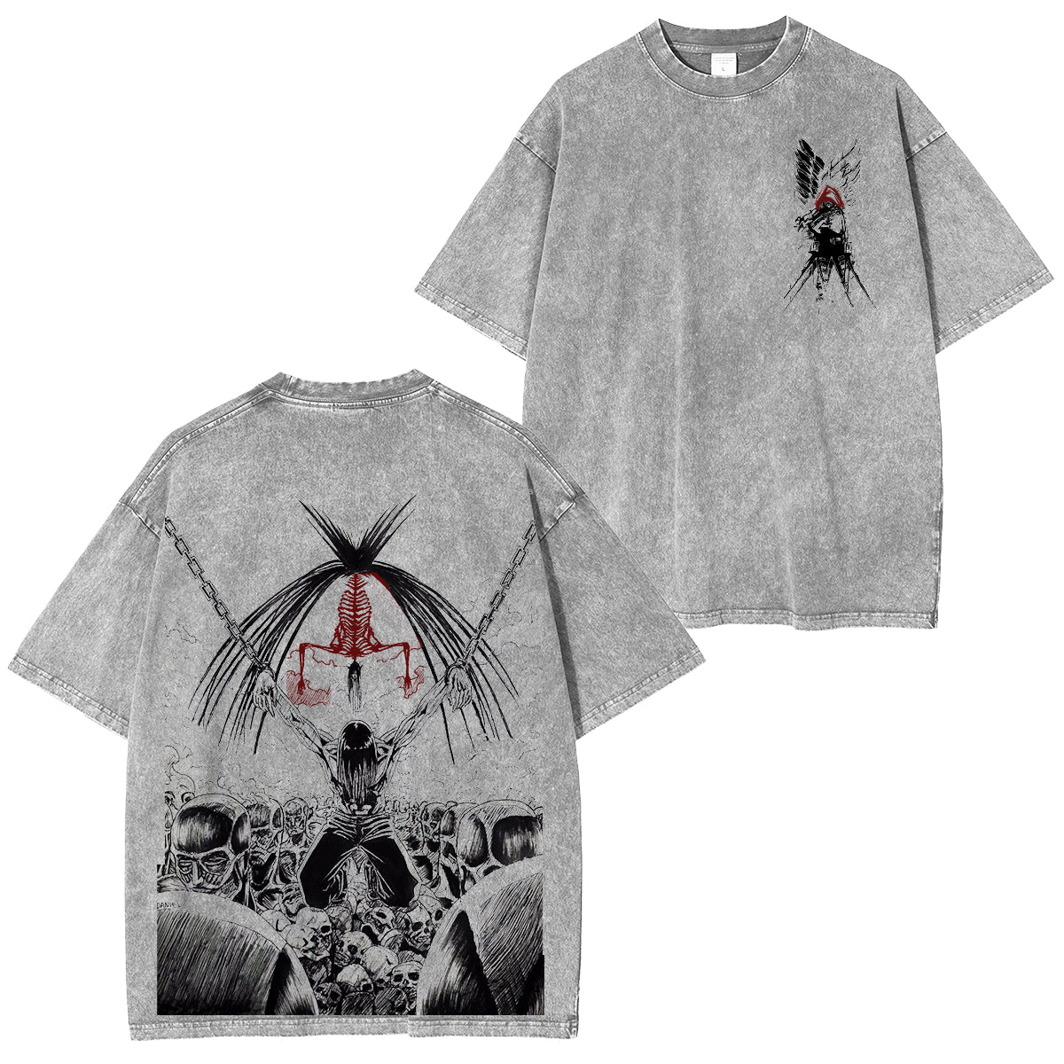 Attack on Titan Unisex Washed T-Shirt