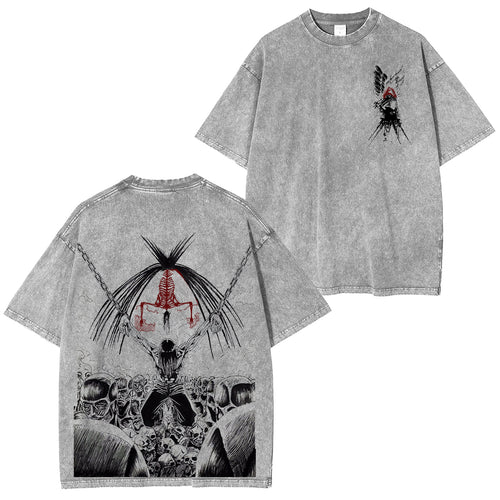 Camiseta Lavada Unisex de Attack on Titan