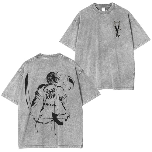 Camiseta Retro Unisex Demon Slayer Inspirada en el Anime