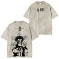 Akaza, T-shirt vintage Demon Slayer