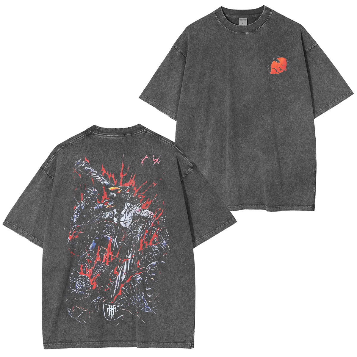 Camiseta Lavada Unisex Chainsaw Man