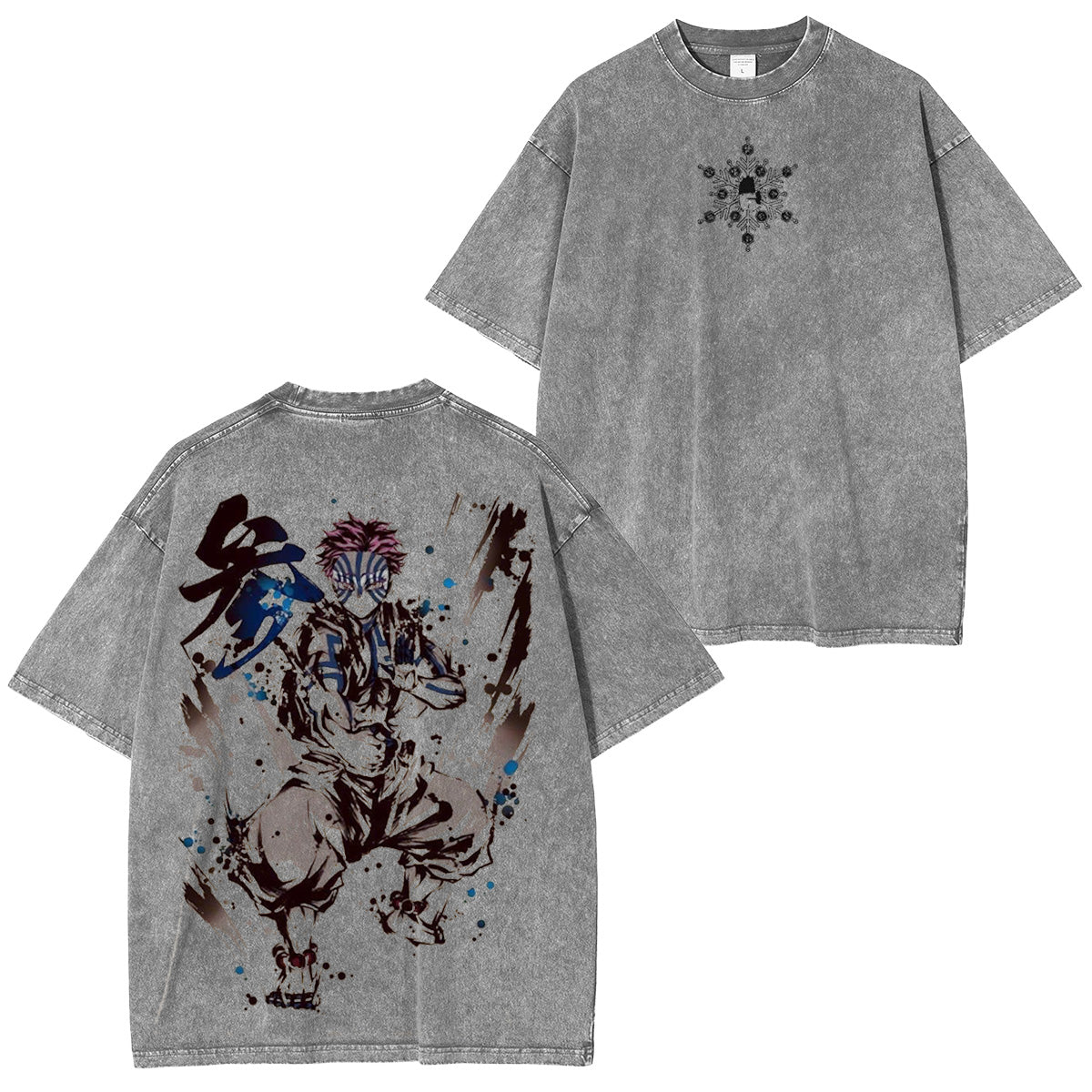 T-shirt/Col ras du cou/Sweat à capuche vintage Akaza Demon Slayer