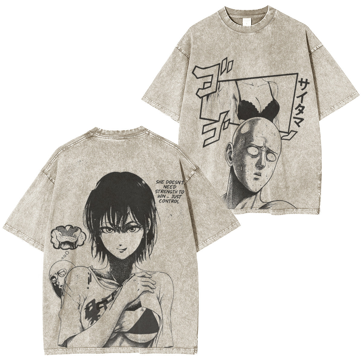 Saitama Fubuki onepunchmanseason3 Camiseta/Sudadera/Sudadera con capucha Lavada Vintage