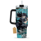 Vaso de acero inoxidable Demon Slayer Muichiro Tokito Kimetsu no Yaiba de 30 o 40 oz con asa HG
