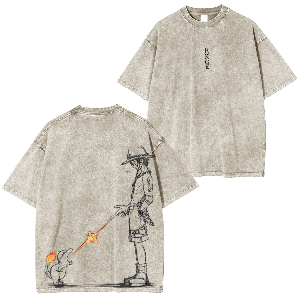 Funny One Piece Vintage Washed T-shirt/Crewneck/Hoodie