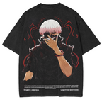 Tokyo Ghoul Tee ¨C Ken Kaneki Vintage Washed Oversize Shirt