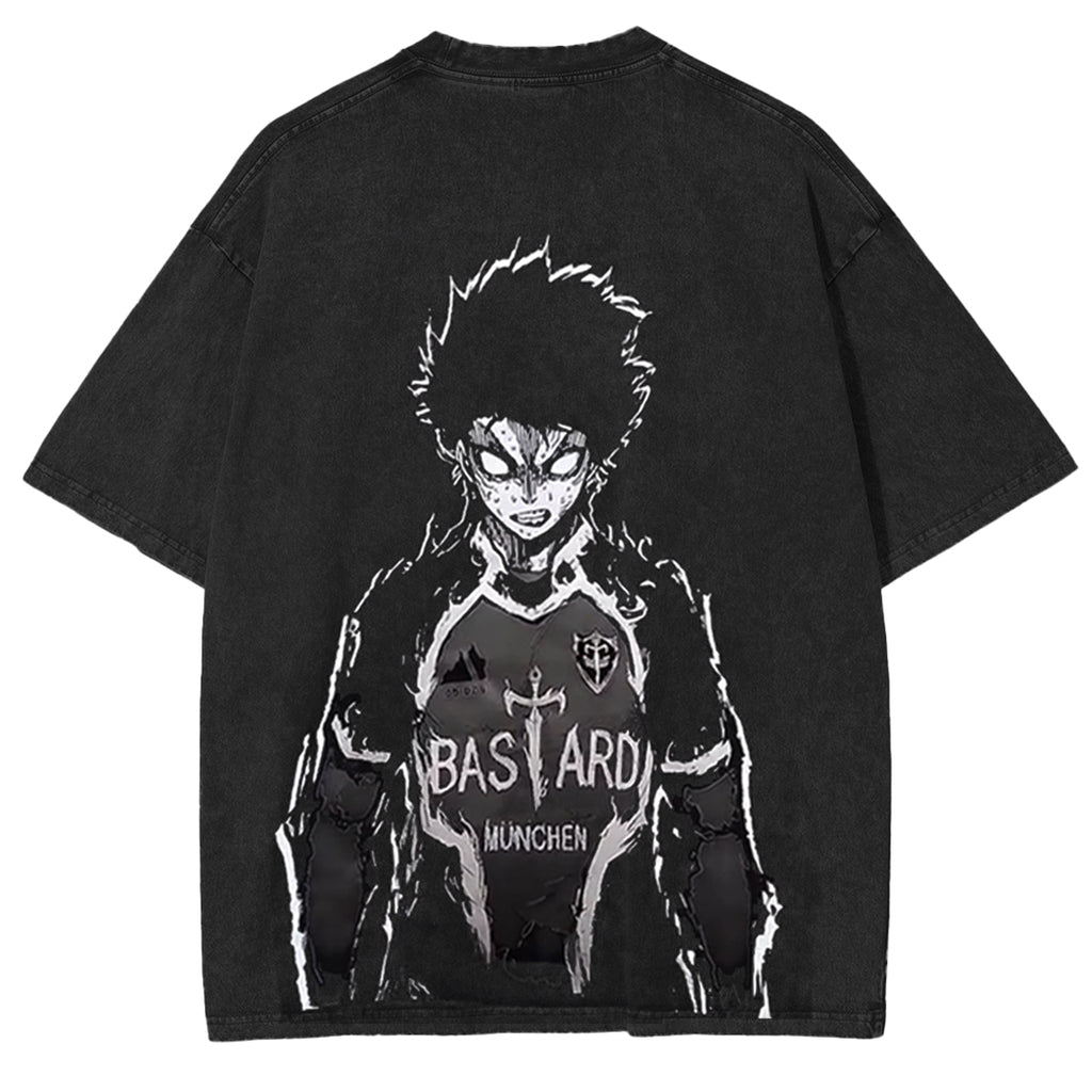 Camiseta unisex lavada estilo vintage Isagi Yoichi Blue Lock