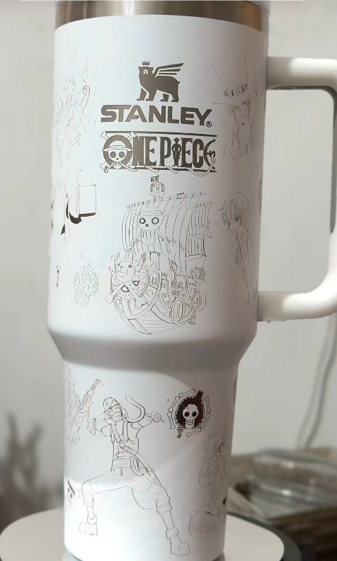 One Piece Themed engraved Stanley Tumbler Cup
