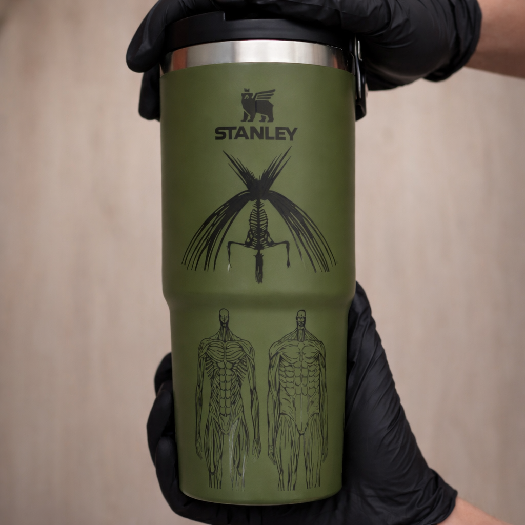 Attack on Titan Themed engraved Stanley Tumbler Cup