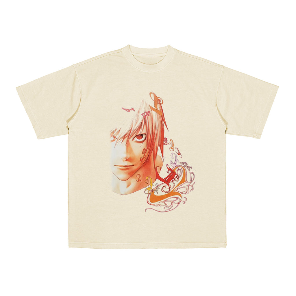 T-shirt/Sweat-shirt à capuche/Col rond oversize animé Death Note L
