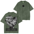 Camiseta unisex desgastada a juego de Soul Eater