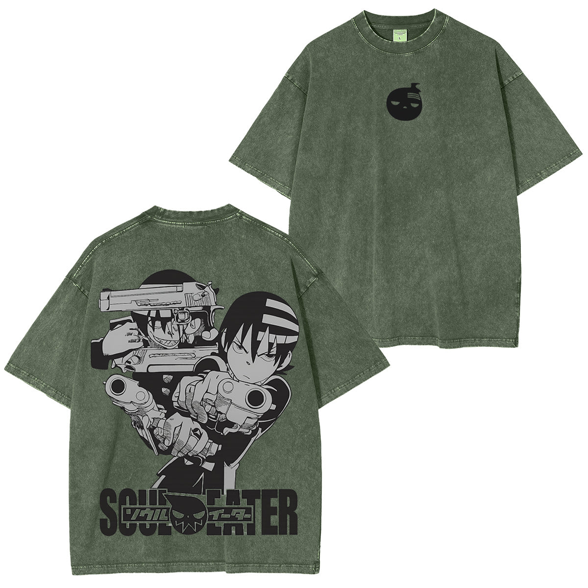 Camiseta unisex desgastada a juego de Soul Eater