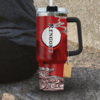 Vaso de acero inoxidable Demon Slayer Kyojuro Rengoku de 30 o 40 oz con asa HG