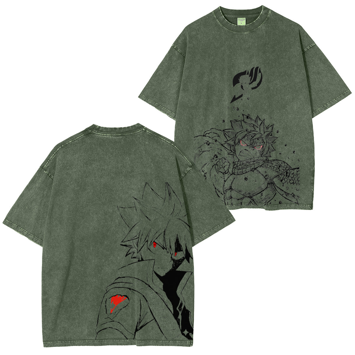 Fairy Tail :Naz Dragneel Vintage washed T-shirt/Crewneck/Hoodie