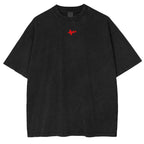 T-shirt unisexe à double impression effet délavé Asta et Liebe Design Black Clover Anime