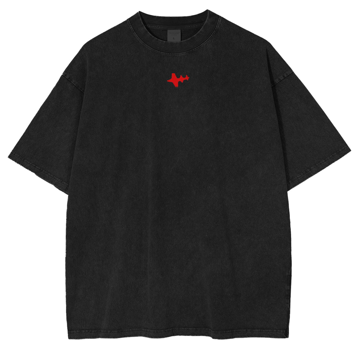 T-shirt unisexe à double impression effet délavé Asta et Liebe Design Black Clover Anime