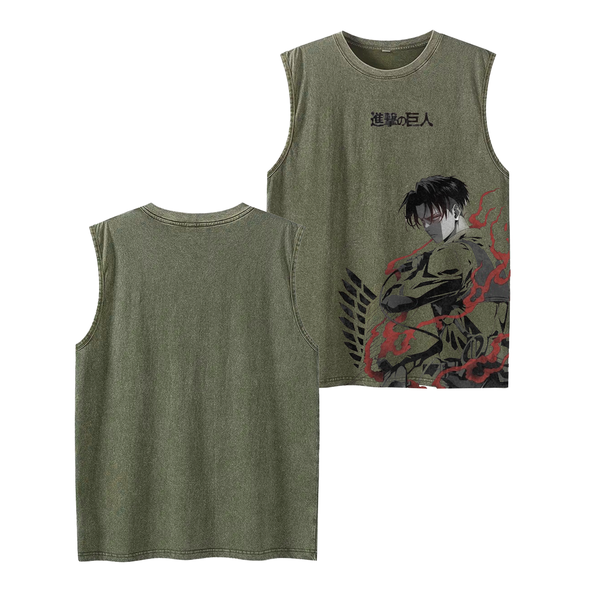 Camiseta sin mangas de Ataque a los Titanes