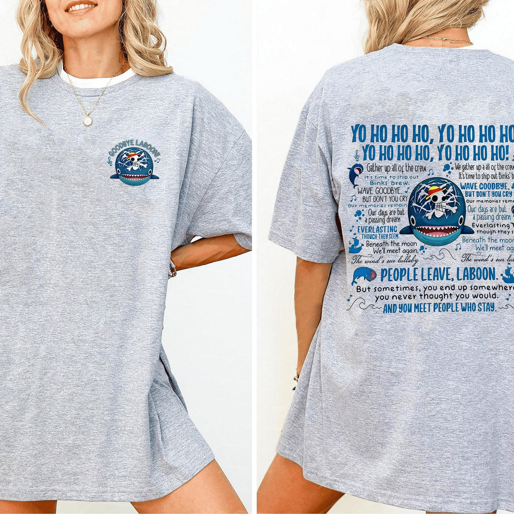 Adieu Laboon One Piece Chemise/Col ras du cou/Sweat à capuche unisexe