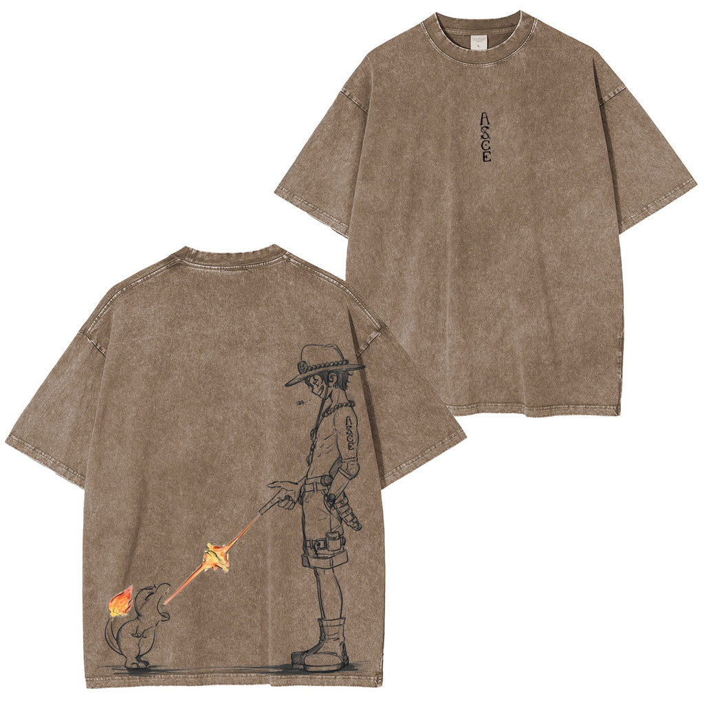Funny One Piece Vintage Washed T-shirt/Crewneck/Hoodie